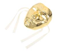 JOINPAYA Masque Mécanique Steampunk Or en ABS pour Bal et Cosplay Ambiance | Confortable, Résistant, Usage Polyvalent, Fêtes Cosplay, Finition Or, Style Punk Cyborg