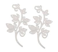 JOINPAYA Matrices de Découpe en Acier au Carbone et Structure Stable, pour Création D'albums 2 Pièces Motifs Feuilles et Branches, Découpe Précise pour Scrapbooking DIY Cartes