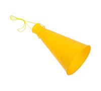 JOINPAYA Mégaphone en Plastique Jaune Lisse et Robuste pour Matchs de Football, Facile à Nettoyer, pour Famille et Amis, Créateur de Bruit pour Soutien Sportif