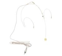 JOINPAYA Micro-casque Microphone Vocal Filaire Beige Design Stable et Perche Directionnelle en Plastique pour Enseignement et Conférences