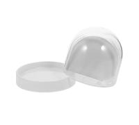 JOINPAYA Mini Boule de Neige Décorative en Plastique Blanc avec Papier pour Sublimation DIY, Transfert de Photos, Décoration Quotidienne de Noël Couleur Aléatoire
