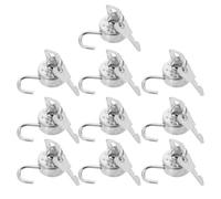 JOINPAYA Mini-cadenas Rond Vintage en Alliage de Zinc avec Clé, Serrure Décorative Multifonction pour Casiers et Agendas, Set de 10 Pièces Argentées