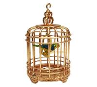 JOINPAYA Mini Cage Oiseaux Décorative Petite Cage à Oiseaux Ornement Maison Miniature Simulation