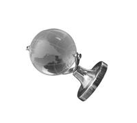 JOINPAYA Mini Globe Terrestre en Cristal Transparent, Décoratif de Bureau et Maison, Modèle Géographique Délicat, Présent Mini pour Mariage et Décoration Intérieure, Ornement Sphérique