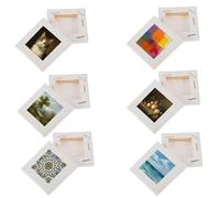 JOINPAYA Mini Toile Peinture 12 Panneaux 5 X 5 cm | Bois Et Toile, Blanc, Format Mini 5 X 5 cm, Pour Peinture Diy, Lot De 12