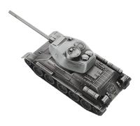 JOINPAYA Modèle de Char Miniature en Métal Argenté 18cm Peinture Réaliste et Résistant la Déformation, Décoration de Bureau et Étagère pour Amateurs Militaires