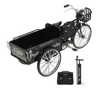 JOINPAYA Modèle de Tricycle Miniature Vintage en Fer Noir pour Bureau | Décoration de Table, Forme Réaliste et Délicate, Objet Stable, Style Ancien, pour Maison et Espace de Travail