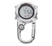 JOINPAYA Montre à Mousqueton Numérique Boussole pour Escalade et Infirmières, Montre d'escalade Multifonctions Clip en Métal
