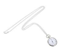 JOINPAYA Montre de Poche Pendentif en Alliage Argenté Cadran Chiffres Romains Montre Suspendue Délicate à Chaîne Accessoire Vintage Unisexe pour Style et Fonction pour Présent