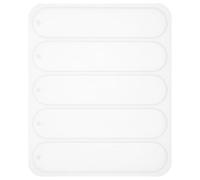 JOINPAYA Moule à Marque-Pages en Silicone DIY pour Résine Époxy - Moule Ovale Complet pour Création de Signets Personnalisés Fournitures de Bricolage Résistant et Réutilisable Loisirs