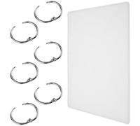 JOINPAYA Moule en Silicone Époxy pour Couverture de Cahier B5 Kit DIY 1 Pièce 6 Anneaux de Reliure Argentés Moule Flexible pour Loisirs Créatifs et Fabrication de Carnets
