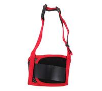 JOINPAYA Muselière pour Chien Anti-Morsure Réglable en Maille Respirante Taille s Rouge Usage Extérieur Animal De Compagnie