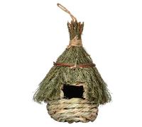 JOINPAYA Nid Oiseau Suspendu Jonc De Mer Nichoir Décoratif Tissé Main Nid Oiseau pour Jardin Extérieur