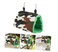JOINPAYA Nid Suspendu pour Perroquet Peluche Lit Chaud et Respirant pour Cage Hamac Oiseau Confortable et Lavable Petit Modèle Camouflage pour Hiver