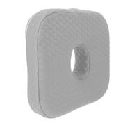JOINPAYA Oreiller de Sommeil pour Piercing D’oreille en Mousse à Mémoire de Forme Grise avec Trou Creux, Coussin de Soutien Cervical Confortable pour Cicatrisation Post-piercing, Soulage