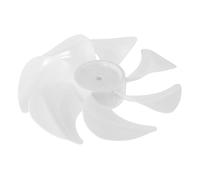 JOINPAYA Pales de Ventilateur de Plafond Pied en Plastique Blanc, 6 Feuilles Étanches Trou de 8mm, Amélioration du Flux D'air pour Usage Intérieur