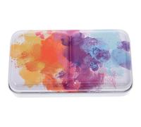 JOINPAYA Palette Aquarelle en Boîte Métallique Portable 14 Godets Amovibles Plateau à Pigments Écologique Mélangeur de Couleurs Compact pour Artistes Amateurs et Professionnels pour