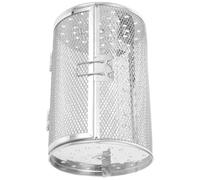 JOINPAYA Panier à Barbecue en Acier Inoxydable Argenté Porte et Chauffage Uniforme, Panier Rotatif pour Cuisson des Noix et Châtaignes Four