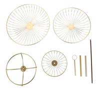 JOINPAYA Panier à Fruits en Fer Doré à 3 Étages, Corbeille Métallique Ajourée Cuisine et Comptoir, Rangement Multifonction pour Fruits, Légumes et