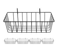 JOINPAYA Panier Mangeoire à Foin en Métal 5 Pièces pour Lapins et Cochons D’Inde, Support Solide pour Cage, Alimentation Foin et Paille