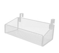 JOINPAYA Panier Suspendu en Métal Filaire Blanc Cassé Petit Format 2 Crochets 2,1 Cm pour Rangement de Chevet Décoratif, Organisateur Mural pour Maison, Dortoir et Chambre à Coucher