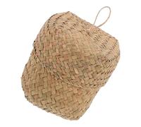 JOINPAYA Panier Tressé En Jonc De Mer Avec Couvercle Panier De Bonbons Rustique Tissé Décoratif Pour Décoration D'intérieur