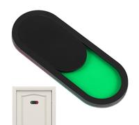 JOINPAYA Panneau Indicateur de Porte Coulissante 10 X 4 CM Noir sans Texte Adhésif Panneau «» «Occupé» pour Bureaux Salles de Conférence et Sanitaires Confidentialité Pratique