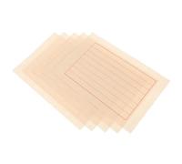 JOINPAYA Papier à Calligraphie Chinoise Xuan Couleur Antique 50 Feuilles 15 CM Quadrillage Rouge pour Entraînement au Pinceau Stylo et Aquarelle Papier D’Écriture pour Débutants et