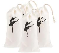 JOINPAYA Paquet à Chaussures de Danse Classique Résistants à l'usure Lot de 4 Grand Espace de Rangement en Toile pour Chaussures de Ballet et Usage Portable
