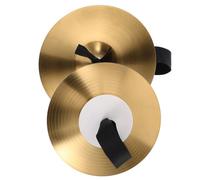 JOINPAYA Paquet de 1 Paire de Cymbales en Alliage Métal 8 Pouces Mini Instrument de Percussion Portable Cymbales à Main Brillantes pour Spectacles Scolaires et Répétitions de Groupe
