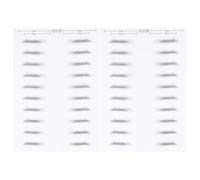 JOINPAYA Patch pour Sourcils Artificiels Imperméable 2 Feuilles 20 Paires Effet Poil à Poil Couleur Châtain Foncé pour Hommes Outil de Maquillage Sourcils Naturels Semi-permanents