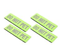 JOINPAYA Patchs Réfléchissants pour Chien d'Assistance, Lot de 4 Écussons Verts Autocollants en Nylon, Protection Lors des Promenades Nocturnes