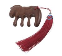 JOINPAYA Peigne de Massage en Bois Naturel à Dents Larges, Masseur Méridien Portable et Antistatique, Outil de Spa Tête, Peigne de Massage Capillaire Léger pour Cuir Chevelu Sec et Humide,