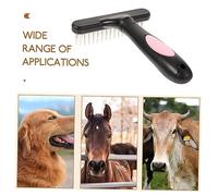 JOINPAYA Peigne de Toilettage Métallique pour Cheval Petit Râteau de Massage Multifonction Brosse Fine pour Poils Longs Bouclés Outil de Nettoyage et Démêlage pour Animaux