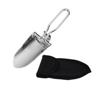 JOINPAYA Pelle extérieure pelles de Camping Pelle d'armurerie Pliante Pelle de Toilette Pelle en métal truelle de randonnée Pelle portative Acier Inoxydable Silver