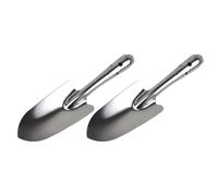 JOINPAYA Pelle Ménagère pour Jardin en Acier Inoxydable 2pcs, Outils de Jardinage Robustes et Anti-Rouille pour Ameublissement du Sol et Plantation