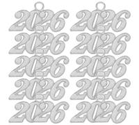JOINPAYA Pendentifs en Métal pour Pompon de Chapeau de Remise de Diplôme 2026 Lot de 50 Breloques Argentées Taille Moyenne Accessoires pour Création de Bijoux Commémoratifs et