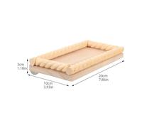 JOINPAYA Perchoir Bois Naturel pour Oiseaux Support De Cage Plateforme Exercice pour Hamsters Et Petits Animaux