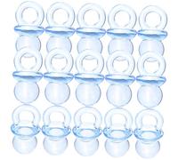 JOINPAYA Perles Acryliques Sucette Transparentes Bleues 100 Pièces Décoration Fête Prénatale Et Baby Shower Mini-jouets Légers Pour Accessoires Diy