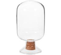 JOINPAYA Petit Bocal en Verre Transparent de 500 ML Couvercle, Conteneur de Rangement Créatif et Délicat, Facile à Utiliser et Pratique pour Allumettes ou Petites Œuvres d'art