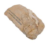 JOINPAYA Pierre Commémorative Emplacement Photo pour Animaux de Compagnie Statue Commémorative en Résine Stable, Imperméable pour Chien pour Place d'honneur la Maison ou Lieu de Repos
