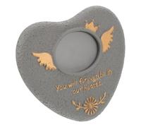 JOINPAYA Pierre Tombale Temporaire pour Chien en Pierre Grise Stèle Commémorative Extérieure pour Animaux de Compagnie Décoration de Jardin Solide Résistante aux Intempéries Monument