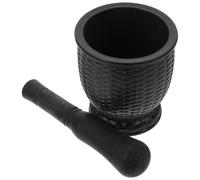 JOINPAYA Pilon à Ail Ménager en Plastique Imitation Bois, Outil pour Broyer L'ail et Épices, Pilon Ergonomique de Taille Moyenne, Ustensile Cuisine Pratique pour Maison et Préparation