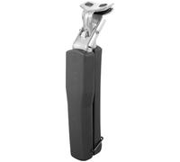 JOINPAYA Pince Anti-brûlure pour Bol et Assiette Chaude en Acier Inoxydable, Poignée Antidérapante Confortable, Pince Pratique 1 Pièce Noire Cuisine et Camping en Extérieur