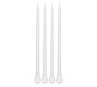 JOINPAYA Pince de Massage pour Paupières en Verre Transparent, Lot de 4, Outil D'expression des Glandes de Meibomius, Instrument Sécuritaire pour Soin des Yeux Secs et Fatigue Oculaire