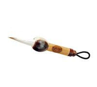 JOINPAYA Pinceau de Calligraphie Chinoise Miniature en Imitation Corne de Bœuf Pointe Fine pour Peinture Sumi et Aquarelle Accessoire Portable Suspendu pour Écriture et Dessin Artistique