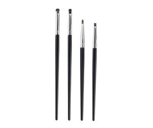 JOINPAYA Pinceau de Précision pour Eyeliner Ensemble 4 Pièces T Série en Poils de Martre Naturel Kit de Maquillage des Yeux pour Estompage Fin et Dessin Net Usage Quotidien et