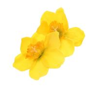 JOINPAYA Pinces à Cheveux Narcisse Artificiel Jaune Pâle, Mini Épingles Latérales pour Femmes, Accessoire Floral Décoratif pour Coiffure et Mariage, Maintien Sûr des Mèches Rebelles, Style
