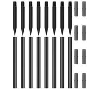 JOINPAYA Piquets de Rechange pour Lampes Solaires 30 Pièces - 10 Piquets de Sol 10 Tubes D’Extension 10 Connecteurs en Plastique Léger - pour Éclairage Extérieur Jardin Allée Pelouse