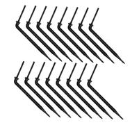 JOINPAYA Piquets D'irrigation Goutte à Goutte pour Serrage 100 Pcs Noirs, Système Goutteurs Inclinés pour Jardin Potager et Plantes, Supports Plastiques en Eau, Arrosage Précis et Flexible